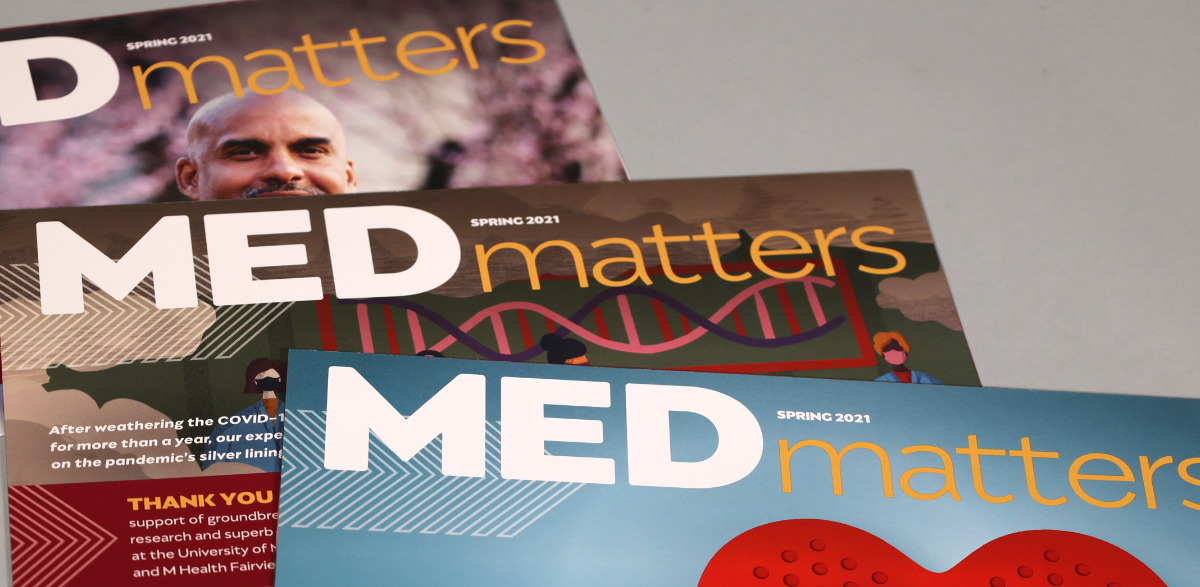 MED matters direct mail postcard