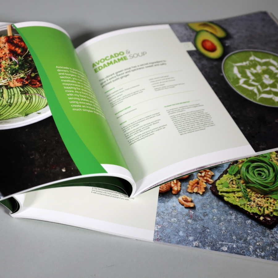 brochure spread sharing recipe