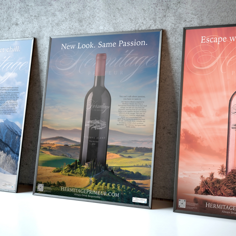 HP Pagewide Webpress Wine poster sample